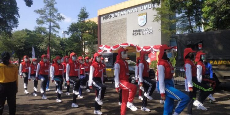 Terapkan Protkes Ketat, Calon Paskibraka Depok Jalani Latihan